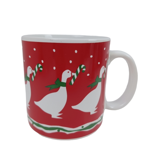 Vintage Dayton Hudson Christmas mugs set of 4 ducks 1987 Boundary Waters - Picture 9 of 12